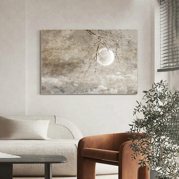 Yuanshan wabi-sari extreme poverty wind dry landscape decorative painting Japanese izakaya retro landscape painting bed and breakfast bedroom bedside painting