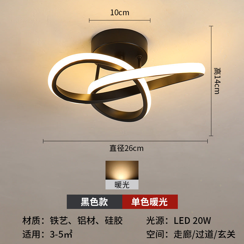 Aisle light led simple modern balcony corridor entrance foyer lighting creative Nordic cloakroom entrance lighting