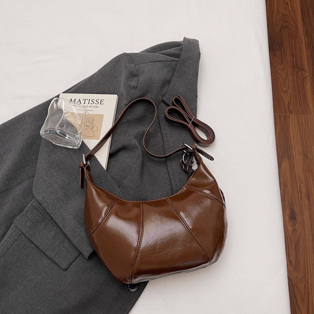 2025 new autumn/winter "maillard" style fashionable and versatile shoulder bag - commuter, niche design, crossbody bag, light luxury handbag