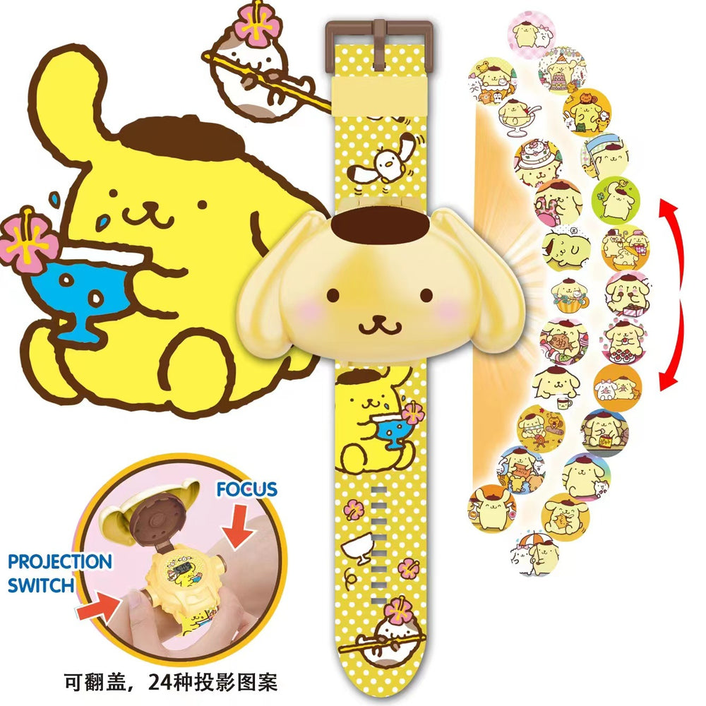 【factory direct】kids' projector watch - frozen, cartoon, light-up toy gift - kuromi
