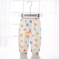 Baby pants summer boys and girls anti-mosquito pants thin baby pure cotton bloomers lightweight breathable cartoon printing pants