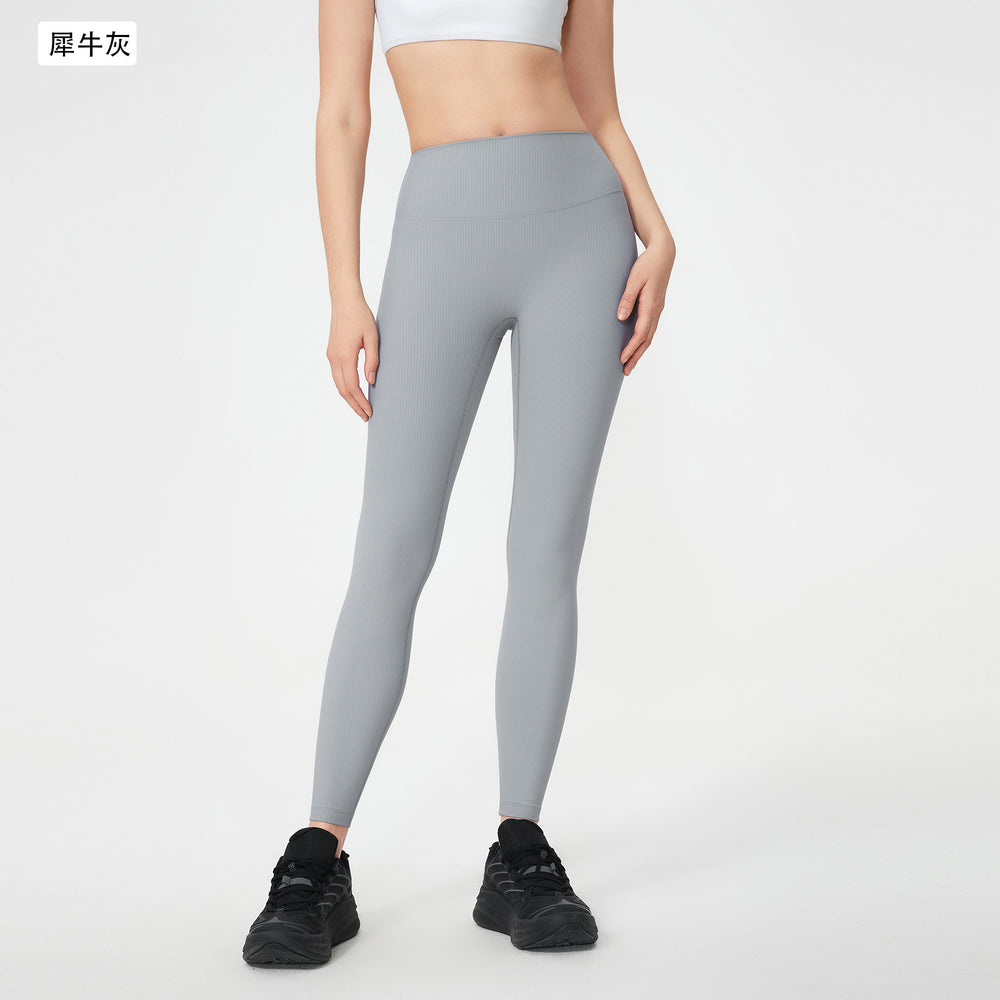Naked slimming shaping with breast pad sports vest women's no embarrassment line high waist hip lifting fitness yoga pants suit