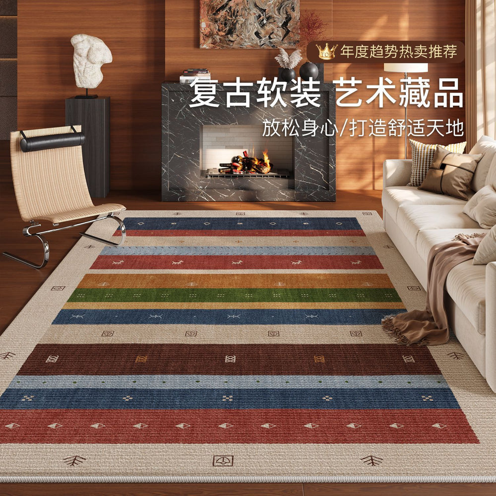 Carpet living room medieval style anti-cat scratching sofa coffee table blanket bedroom large area full bed side blanket waterproof anti-fouling