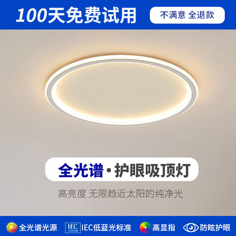 Full Spectrum Nordic Master Bedroom Light Simple Modern LED Ceiling Light Room New Minimalist Ultra-thin Internet celebrity Lighting