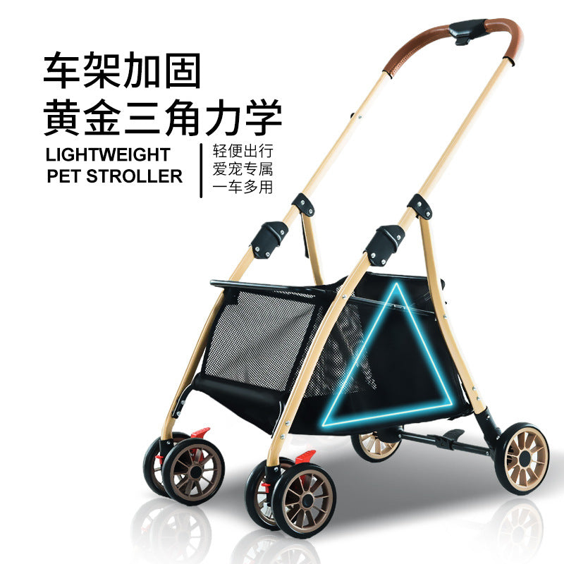 Multi-functional shopping cart - lightweight, one-click foldable, small to medium-sized shopping trolley for on-the-go use