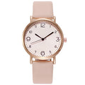 Aliexpress cross-border new korean style fashionable minimalist leather belt watch women's casual student quartz ladies watch - direct from the manufacturer