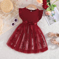 spring/summer girls' mesh casual dress - dropshipping available