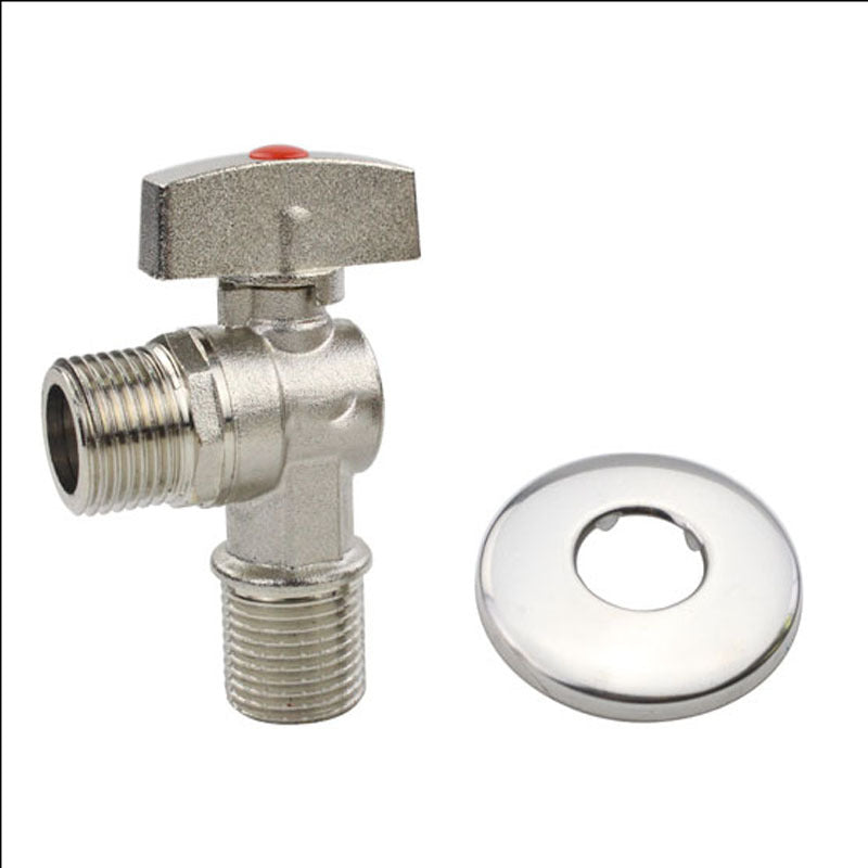 Angle valve large flow wholesale batch copper brass 304 stainless steel 4 points full open ball valve ball core triangle valve