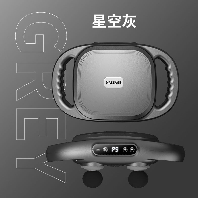 New six-head percussion massager for muscle relaxation - deep tissue muscle relaxer, neck and scalp deep massage device