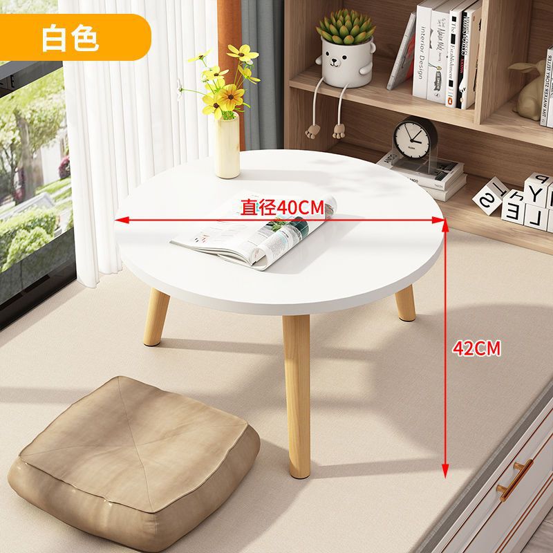 Bay window coffee table small apartment side table tatami small carpet table for home rental room balcony bed