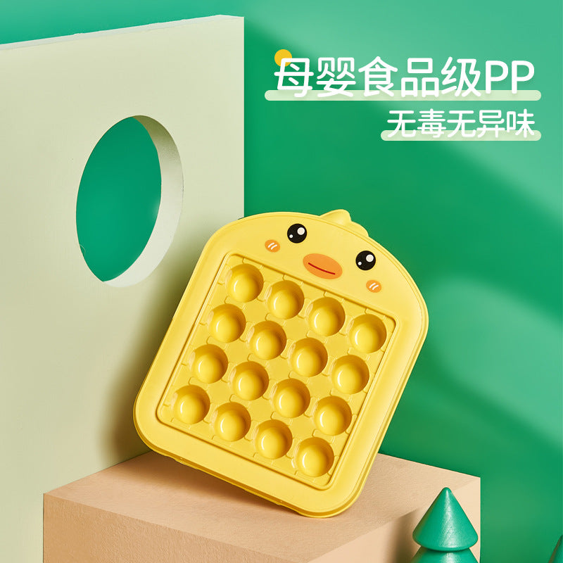 Cute duck ice cube tray ice box for home refrigerator ice cube ice cube mold creative covered quick frozen ice storage box ice making box