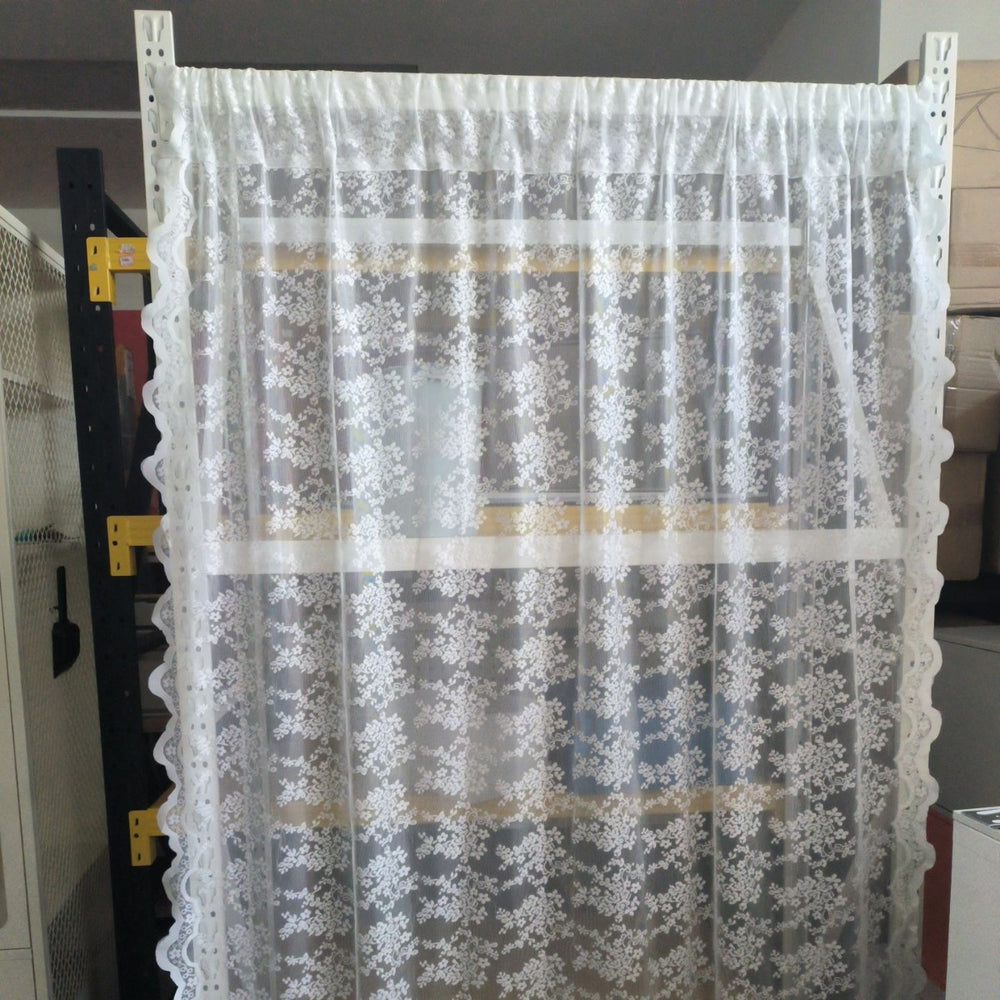 Butterfly hole shelf clothes hanger special dustproof curtain clothes hanger back dustproof curtain butterfly hole shelf dustproof curtain lace style