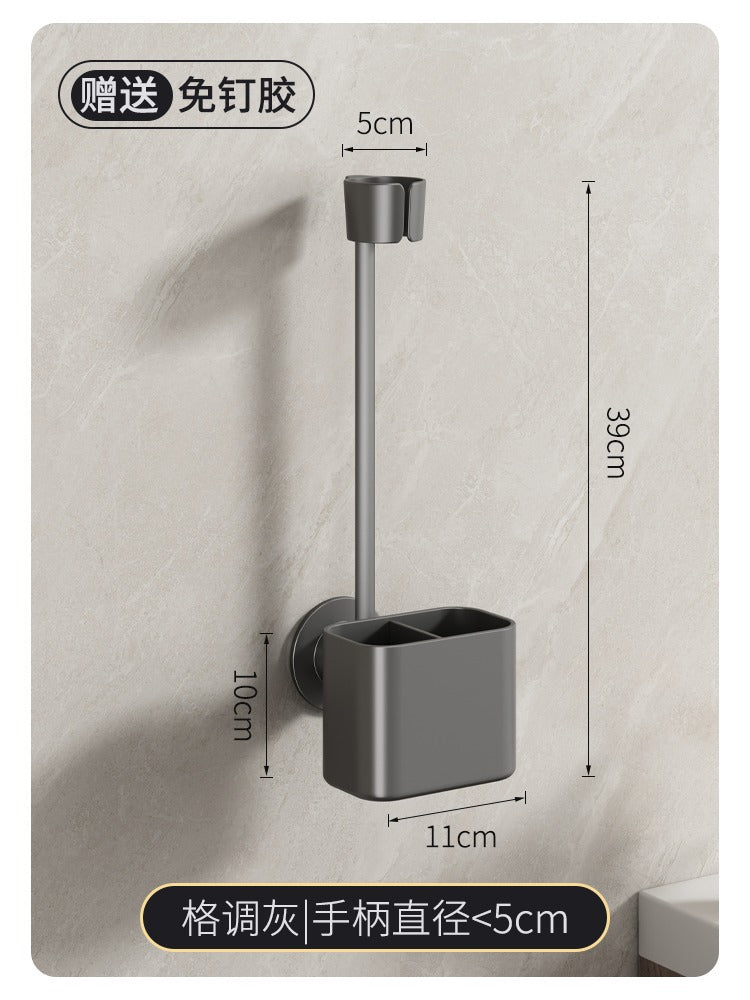No punching, hair dryer rack, wall-mounted free hand-held rotating lazy bracket, bathroom, bathroom hair dryer storage