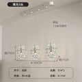 French retro cream white crystal teardrop mini pendant light - cream style for bedroom, bedside, entryway, bay window, and homestay