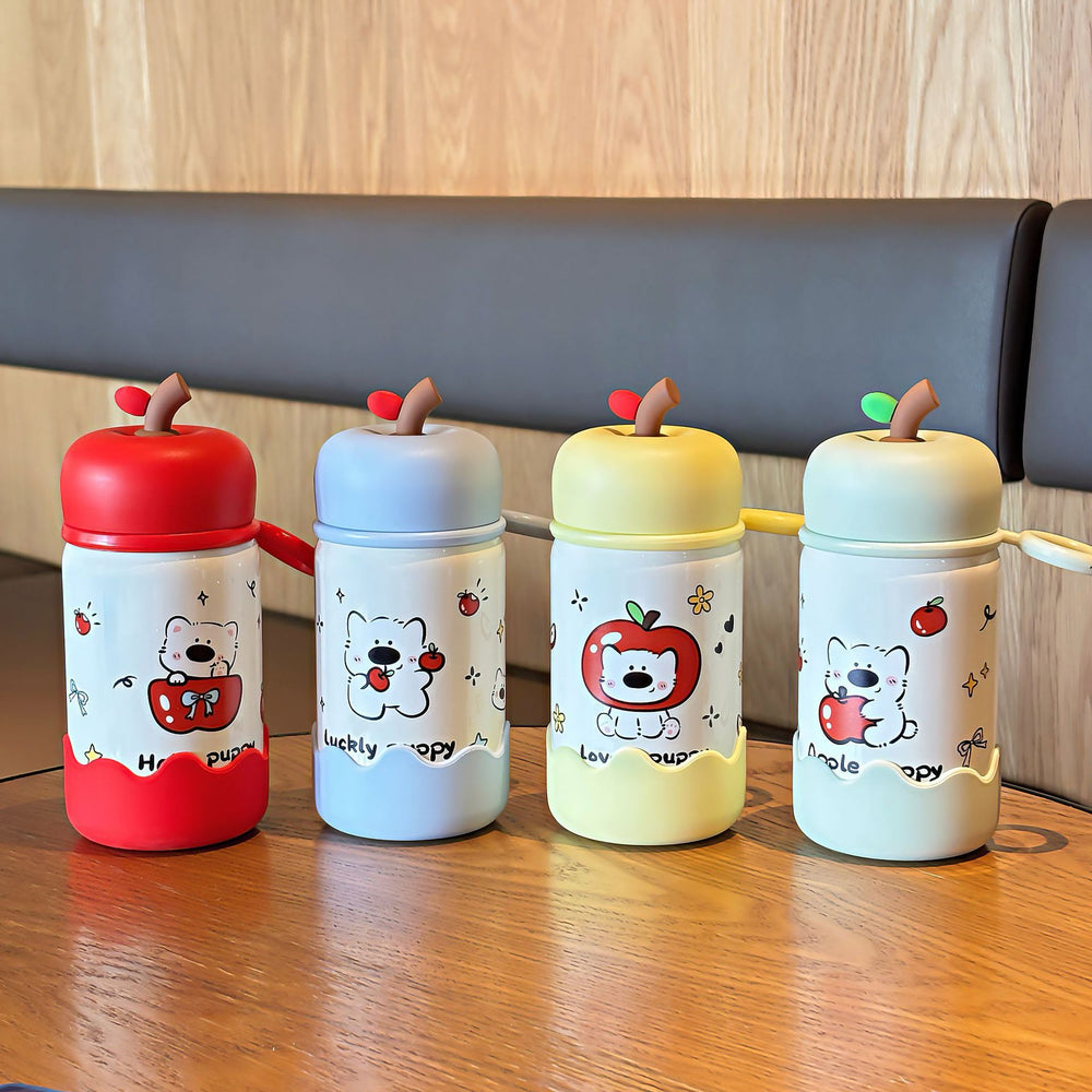 New cute cartoon apple insulated cup - kids' 316 stainless steel, high-value design, small capacity insulated cup for girls - customizable