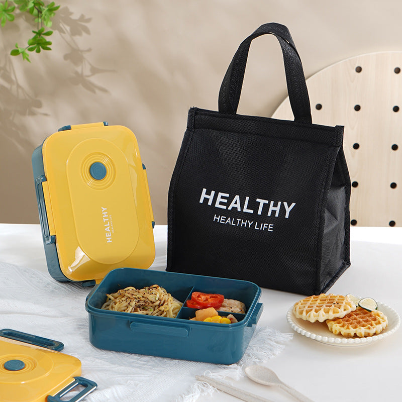 bento box microwave heating lunch box office worker with lid student plastic box lunch box divided lunch box