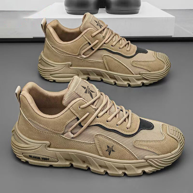 Workwear men's shoes 2026new arrivalspring outdoor work site work labor protection sneakers non-slipabrasion resistant breathable trendy shoes