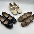 Plus size square toe elegant lace-up mary janes with bow detail - sweet, soft sole, versatile flats