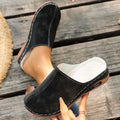 summer new arrival: plus size women's casual comfort round toe flat slip-on slippers wholesale