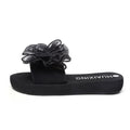 Shining joy new mid-heel thong sandals - non-slip, wear-resistant, thick-soled, bowknot beach thongs - summer comfortable women's sandals