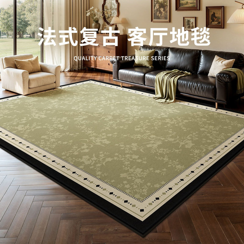 Carpet living room new green medieval style retro home carpet bedroom waterproof accessible luxuryclassy customizable carpet