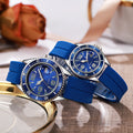 couple fashion sports green water ghost quartz watch casual silicone student quartz watch life waterproof