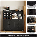 [athens black] 120 rounded corner sideboard with bull plug