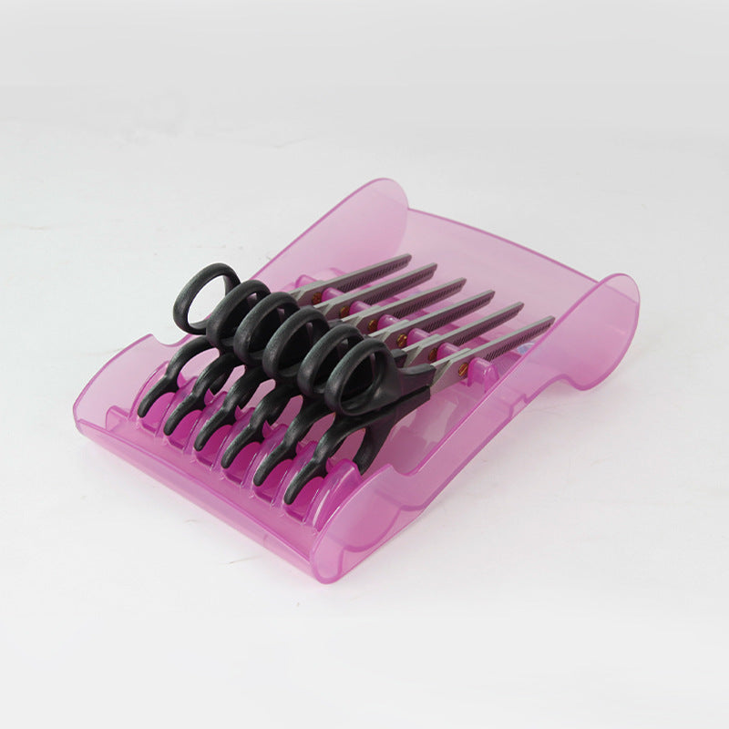 Pearlescent hair salon scissor holder, special adsorption scissor holder for hair salon, hair tool storage scissor pan beads