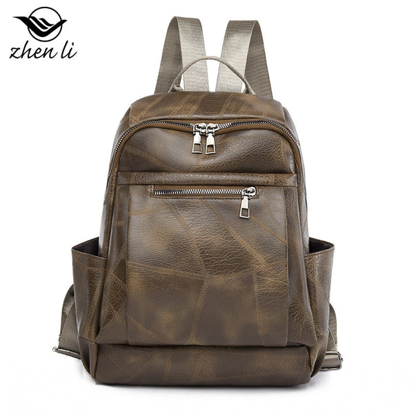Zhenli  Korean version of women's backpack light leisure backpack multifunctional outdoor travel backpack