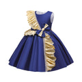 Export children's clothing satinkids dress princess dress girl dress host piano performance dress girl dress