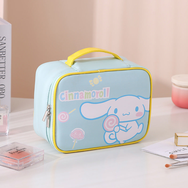 Sanrio Melody Kulomi cartoon cosmetic bag large capacity can be split cute high value travel storage bag