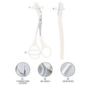 Colorful fenling eyebrow shaping tool suit with eyebrow comb and trimming eyebrow scissors macro beginner security eyebrow trimmer