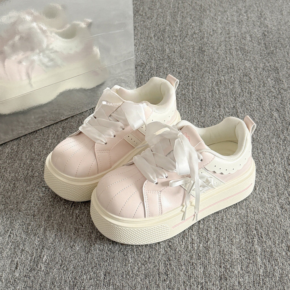 Women's white sneakers: 2026 spring new arrival, trendy & unique, shell toe design, versatile casual sneakers for students