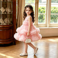 Exportgirl dress sleeveless vest cake skirt tutu skirt sweet style tulle knee-length foreign style princess skirt in stock