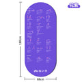 Pvc skipping rope mat - silent shock absorption, high-density yoga fitness mat, indoor anti-slip mat, sound-proofing jump rope/dance mat