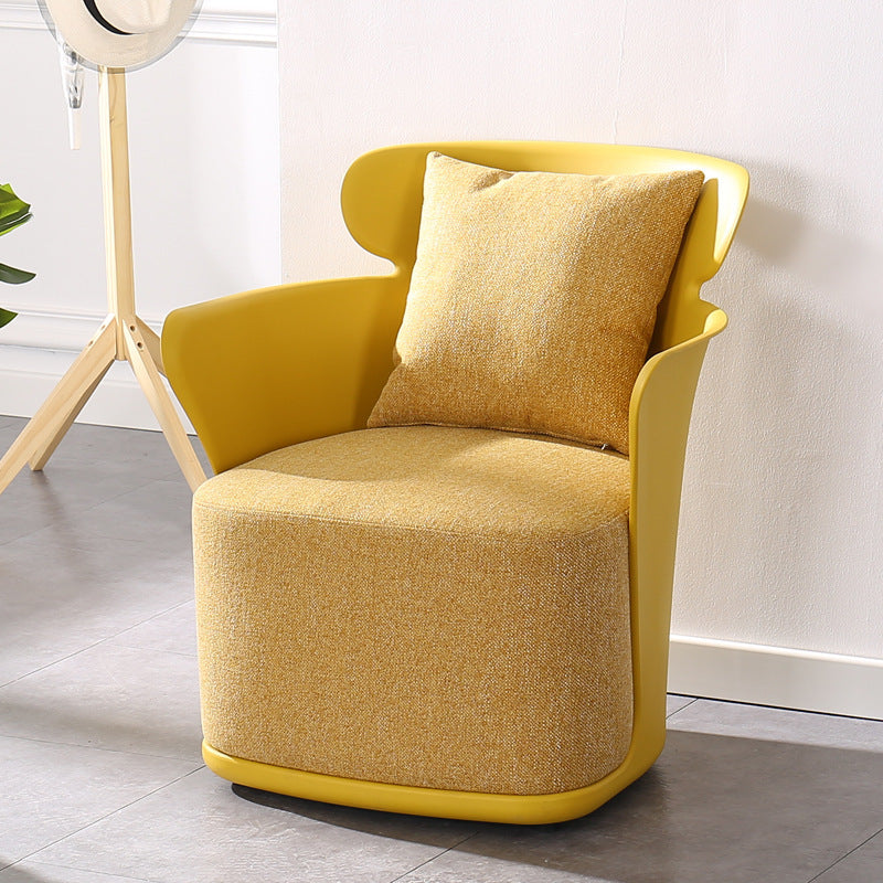 Influencer-approved creative home nordic light luxury single sofa chair, casual seating, small apartment living room backrest armchair