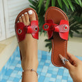 Wholesale plus size women's summer  new one-strap sandals - criss-cross casual beach slides
