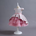 New arrival: girls' printed princess dress - elegant and stylish for birthday parties and special occasions