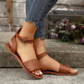 Plus size women's casual sandals for export - spring/summer  open-toe flat roman sandals - wholesale fashion slides & slippers