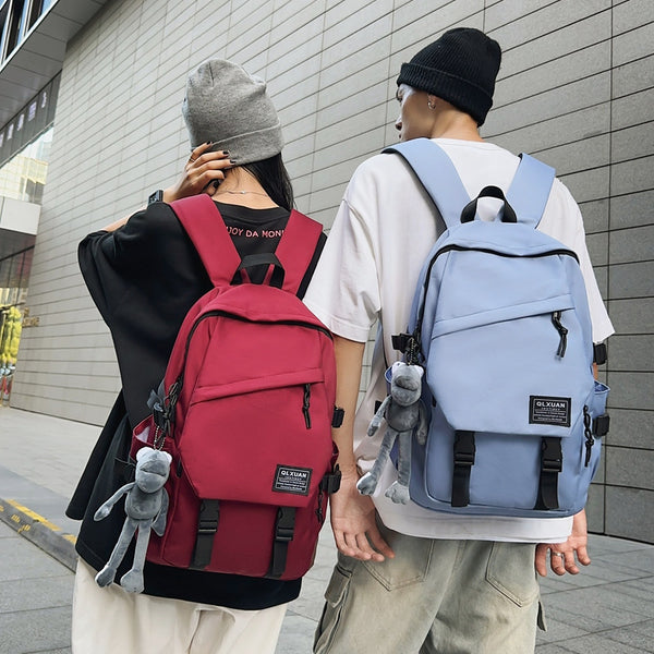 Wholesale 2025 new backpack simple large capacity leisure travel backpack simple female college student commuter schoolbag