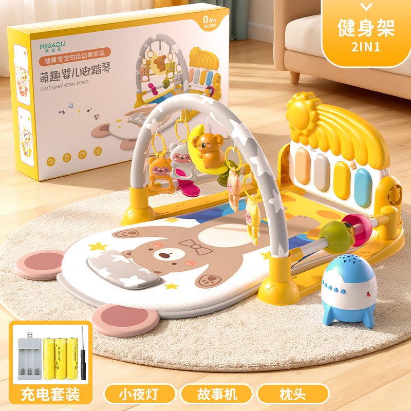 Pedal piano baby fitness stand newborn toddler 0-1 years old early education educational toys baby meeting gift