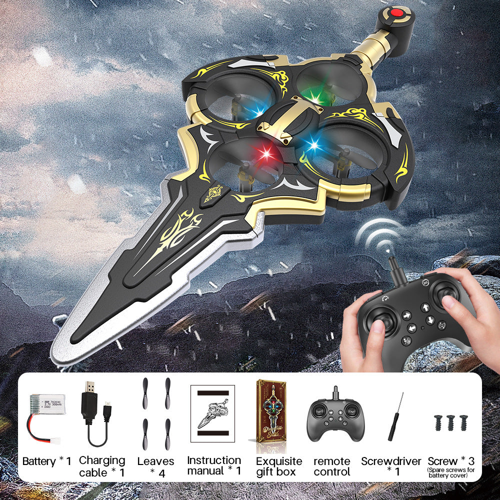 Upgraded sword flying aircraft remote control flying sword remote control aircraft new kids gliding tumbling foam flying sword toy cross-border