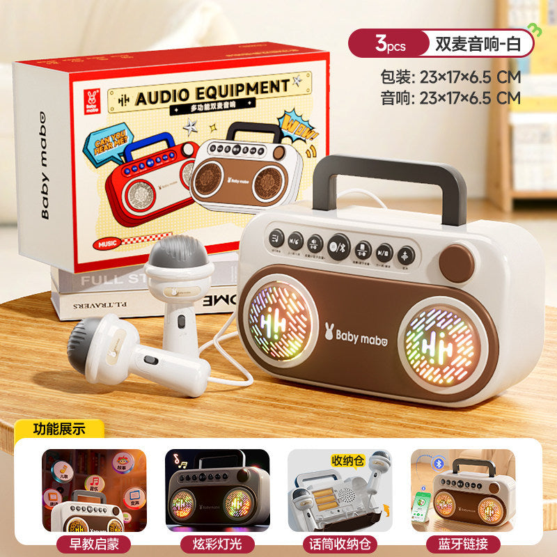Kids' singing microphone toy karaoke speaker all-in-one for boys and girls, ages 2 and up - perfect new year's gift!