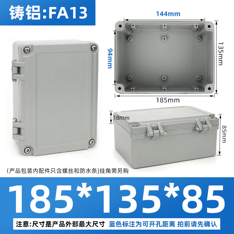 Cast aluminum waterproof box Outdoor waterproof aluminum box Metal box Outdoor terminal box Button box Sealed aluminum waterproof junction box