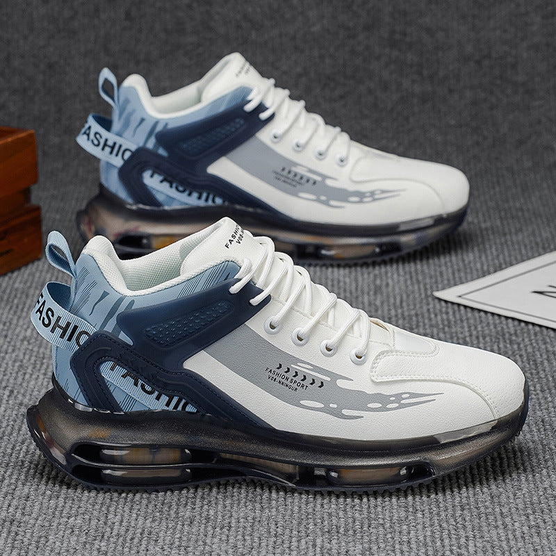 Men's 2025 new winter air cushion running shoes - waterproof, anti-slip, shock-absorbing, breathable men's casual dad shoes