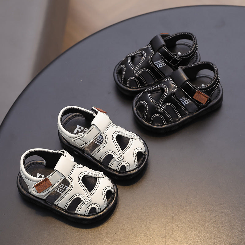 summer new arrivals: baby & toddler first walker shoes - minimalist, trendy, soft-soled, squeaky sandals for boys & girls (ages 0-1)