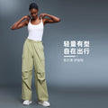 American paratrooper cargo pants - women's double waistband, straight leg, jogger style, quick-dry, breathable, casual activewear trousers d25111