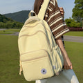 New arrival backpack classic student school bag large capacity lightweight water-repellent backpack lightweight pure color backpack
