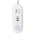Travel adapter with cord organizer, night light, multifunctional power strip, usb charging, portable mini socket converter
