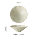 Ceramic asymmetrical fruit salad bowl - unique minimalist striped conical bowl - noodle bowl - sashimi & western cuisine serving bowl